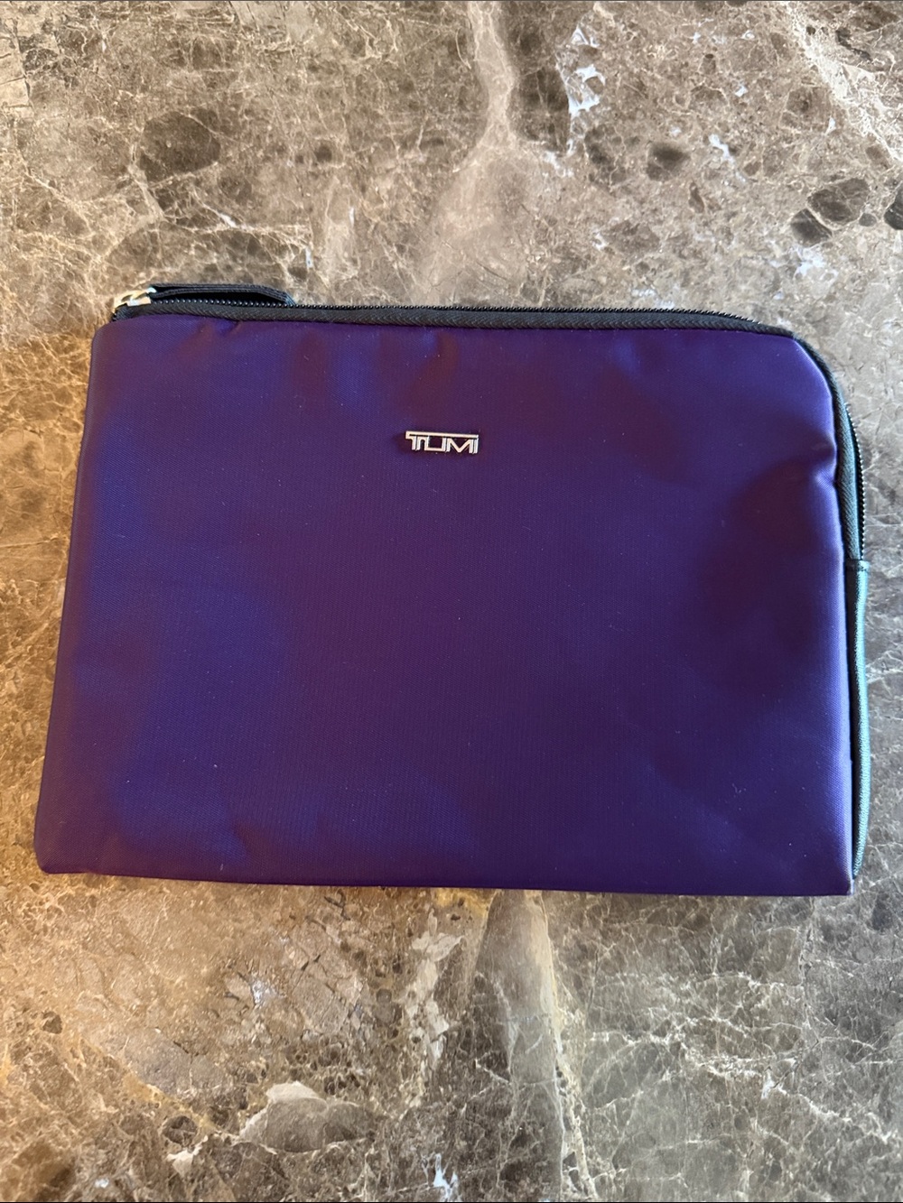 TUMI for Delta pouch Purple Travel Cosmetic Pouch